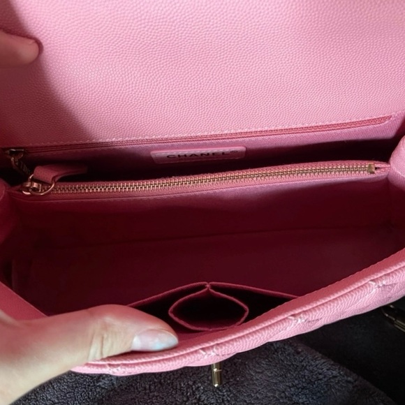 (SOLD) CHANEL COCO TOP HANDLE ROSE GHW - Picture 6 of 8
